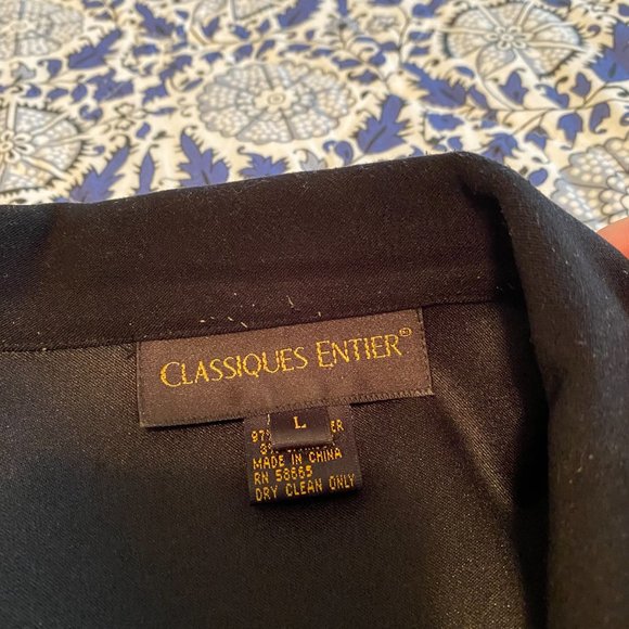 Classiques Entier Black Contrast Stitch Lightweight Jacket/Overshirt - Picture 2 of 5